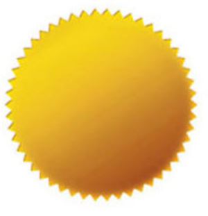 Embossing Stamp Foil GOLD 41 mm