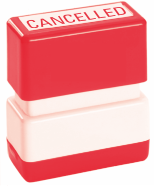 Cancelled Stamp Self Inking