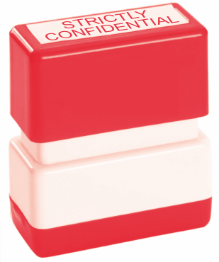 Strictly Confidential Stamp Self Inking