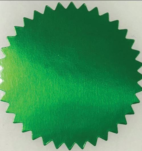 Embossing Stamp Foil GREEN 41 mm