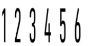 N-06 6 Band Number Stamp