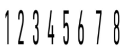 N-08 8 Band Number Stamp