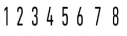 N-28 8 Band Number Stamp
