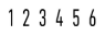 N-36 6 Band Number Stamp