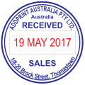 Shiny R542 D Round Custom Date Stamp