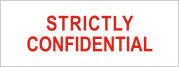 Strictly Confidential Stamp Self Inking